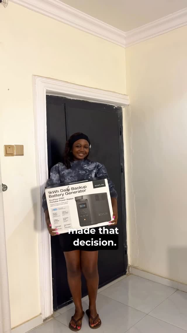 Instagram post by @girlisposh for EcoFlow. Caption reads: [...] 😫 This portable power station from....