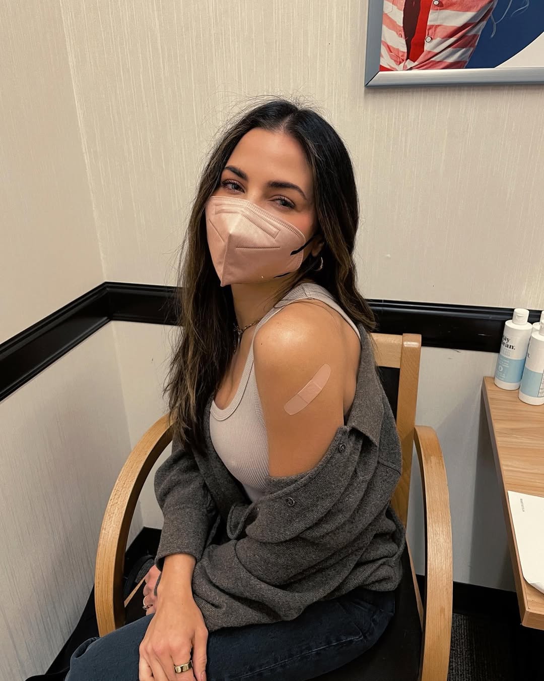 Instagram post by @jennadewan for Rite Aid. Caption reads: Flu shot ✅
Immunity boosting vitamins ✅
Thank you....