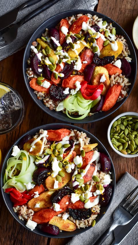 Instagram post by @zimmysnook for Hestan Culinary. Caption reads: New year. Fresh bowls. Real flavour.

This Winter....