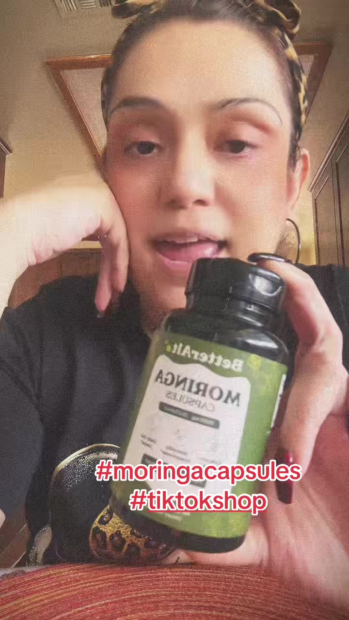 TikTok post by @calisiensemomwifeboss for Better Alt. Caption reads: The Best Moringa Capsules from @Better Alt....
