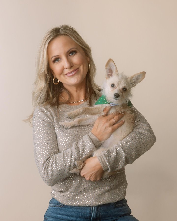 Instagram post by @laurenlyster for Pups Without Borders. Caption reads: This weekend brought us National Puppy Day and I....