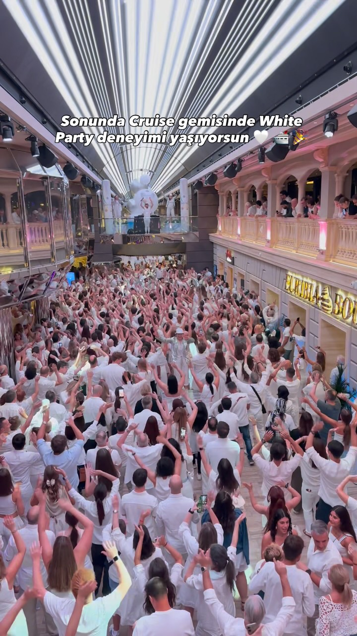 Instagram post by @nurdangurel for MSC Cruises Official. Caption reads: Pov: You’re finally experiencing a REAL White....