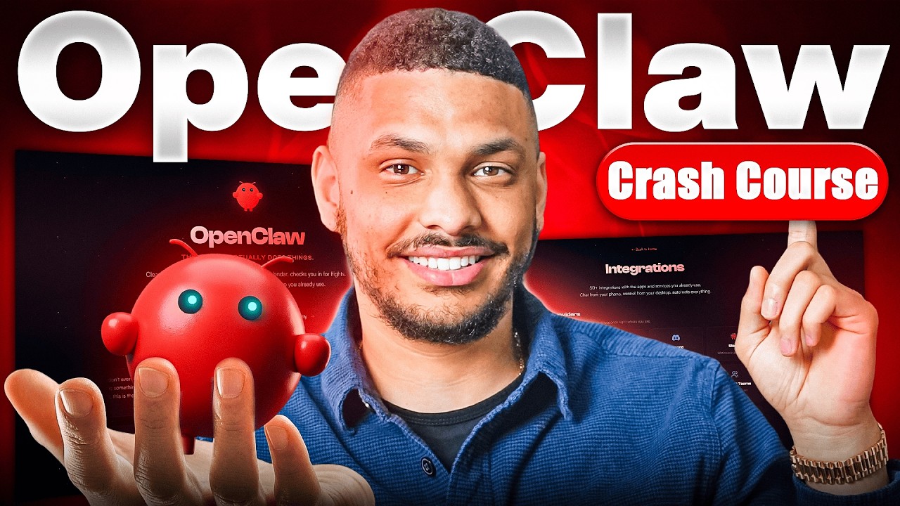 YouTube post by an influencer for Hostinger. Caption reads: 🔥 Get started with OpenClaw today: Learn how to....