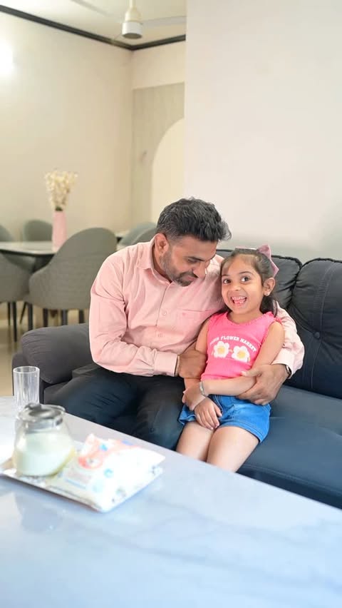 Instagram post by @tiny_tot_amayra for Mother Dairy. Caption reads: Drawing class ho ya koi bhi deal… Mother Dairy Cow....