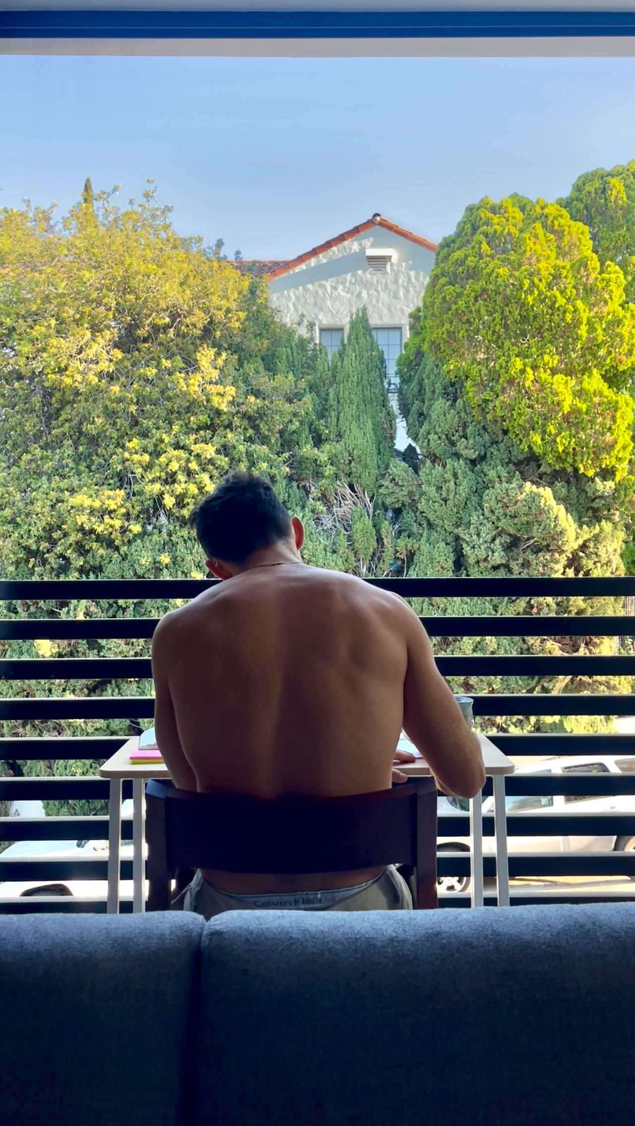 Instagram post by @davecoast for Talkspace. Caption reads: The pressure for men to “optimize” everything has....