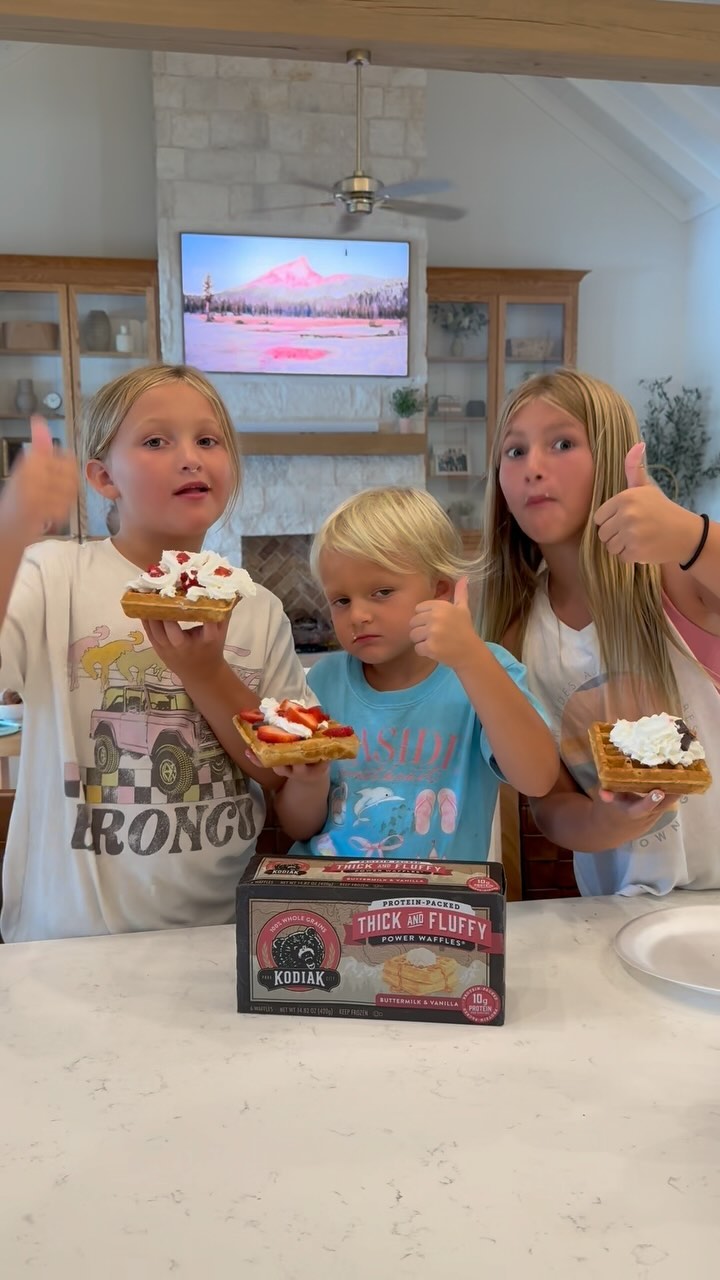 Instagram post by @madimay__ for Kodiak Cakes. Caption reads: Whether it’s a quick & easy back to school....