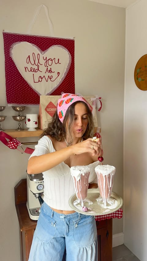 Instagram post by @jayleeclarkee for Ka'Chava. Caption reads: [...] brunch with me featuring Strawberry @kachava....