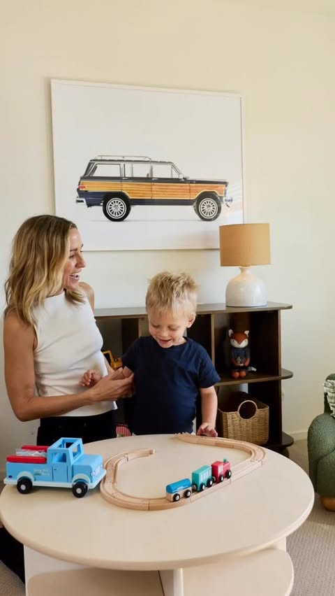 Instagram post by @jaceyduprie for Babyletto. Caption reads: [...] of Hugh's big boy bed and new room by....