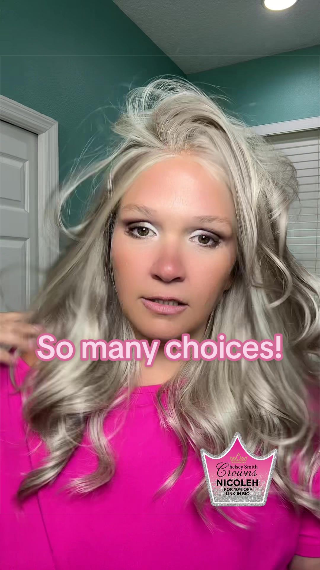 TikTok post by @coastalchaos3 for Chelsey Smith Cosmetics. Caption reads: [...] and use code NICOLEH to save $....