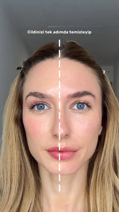 Instagram post by an influencer for NIVEA Türkiye. Caption reads: Makyajımı çıkarırken cildimin ışıltısının....