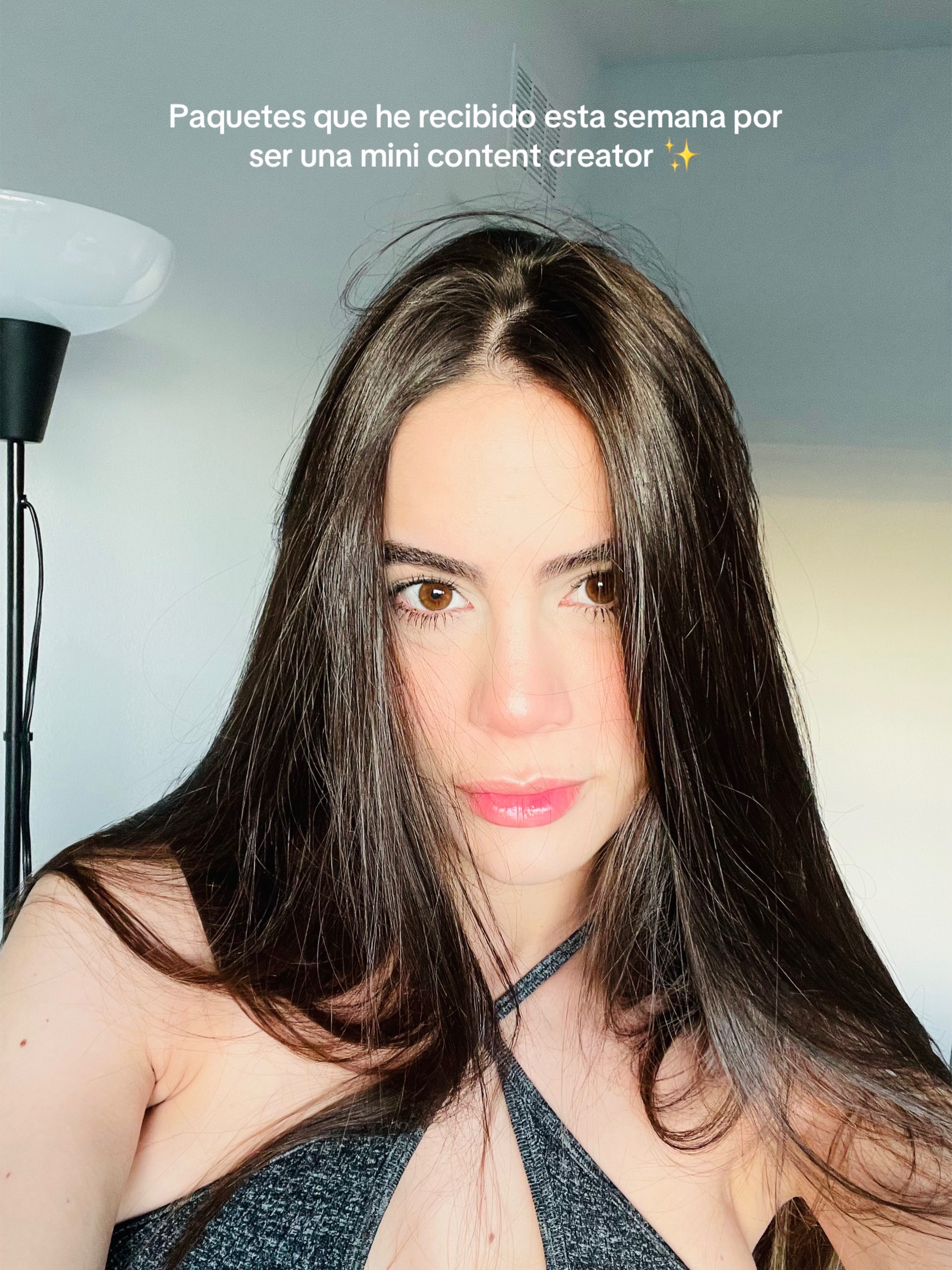 TikTok post by @giselleespinaa for Beekman 1802. Caption reads: [...] you so much ✨💛 @Morphe Cosmetics @Beekman....