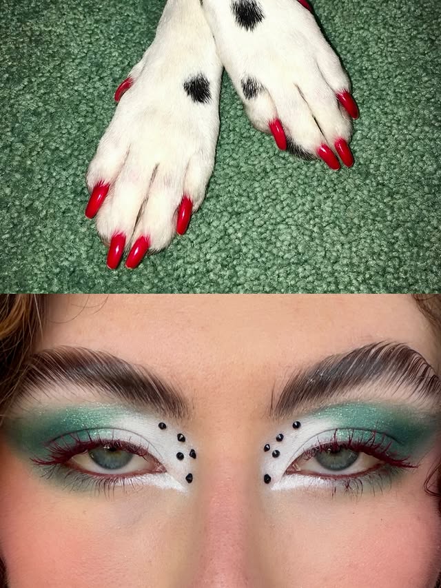 Instagram post by @giulsposts for Judydoll. Caption reads: [...] @kaleidosmakeup lip clay in dahlia*....