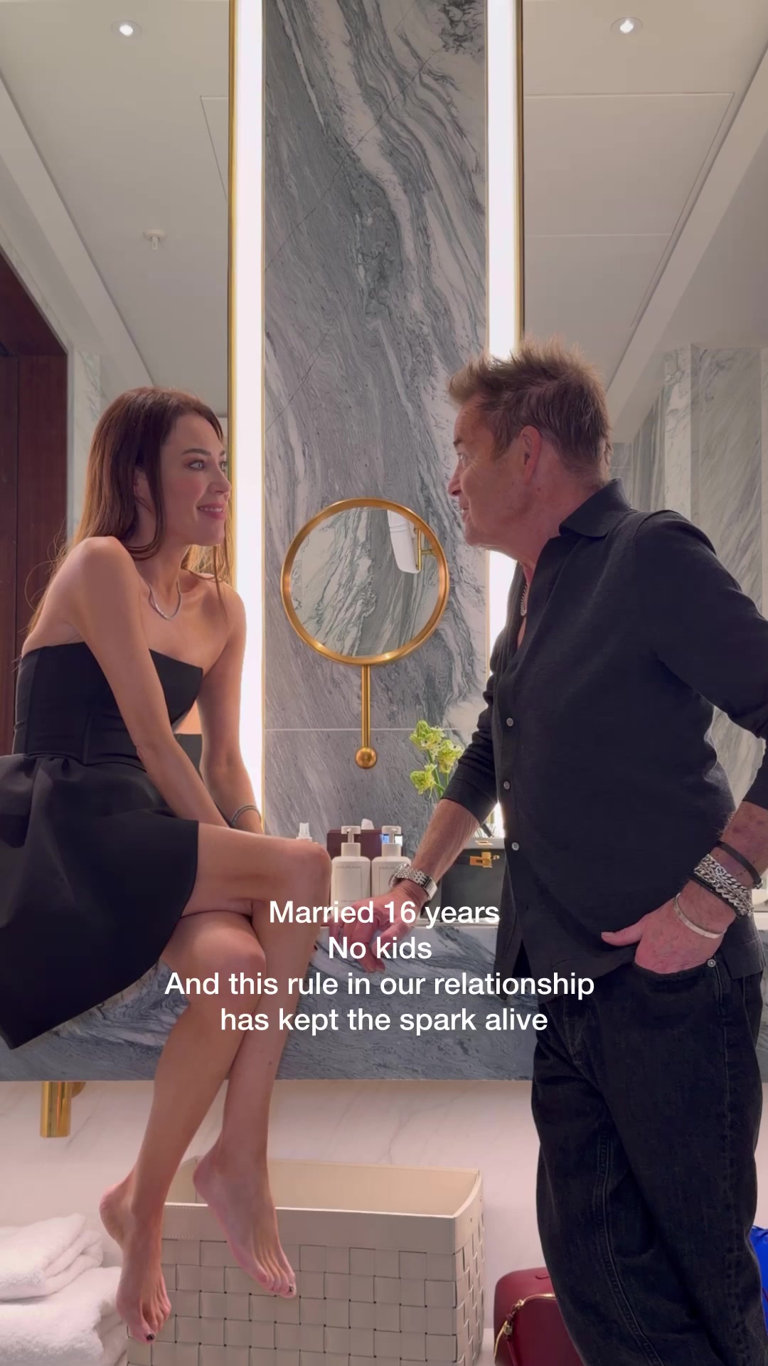 TikTok post by @lornaluxe for Selfridges. Caption reads: ad💌 Spend date night in with us while I play with....