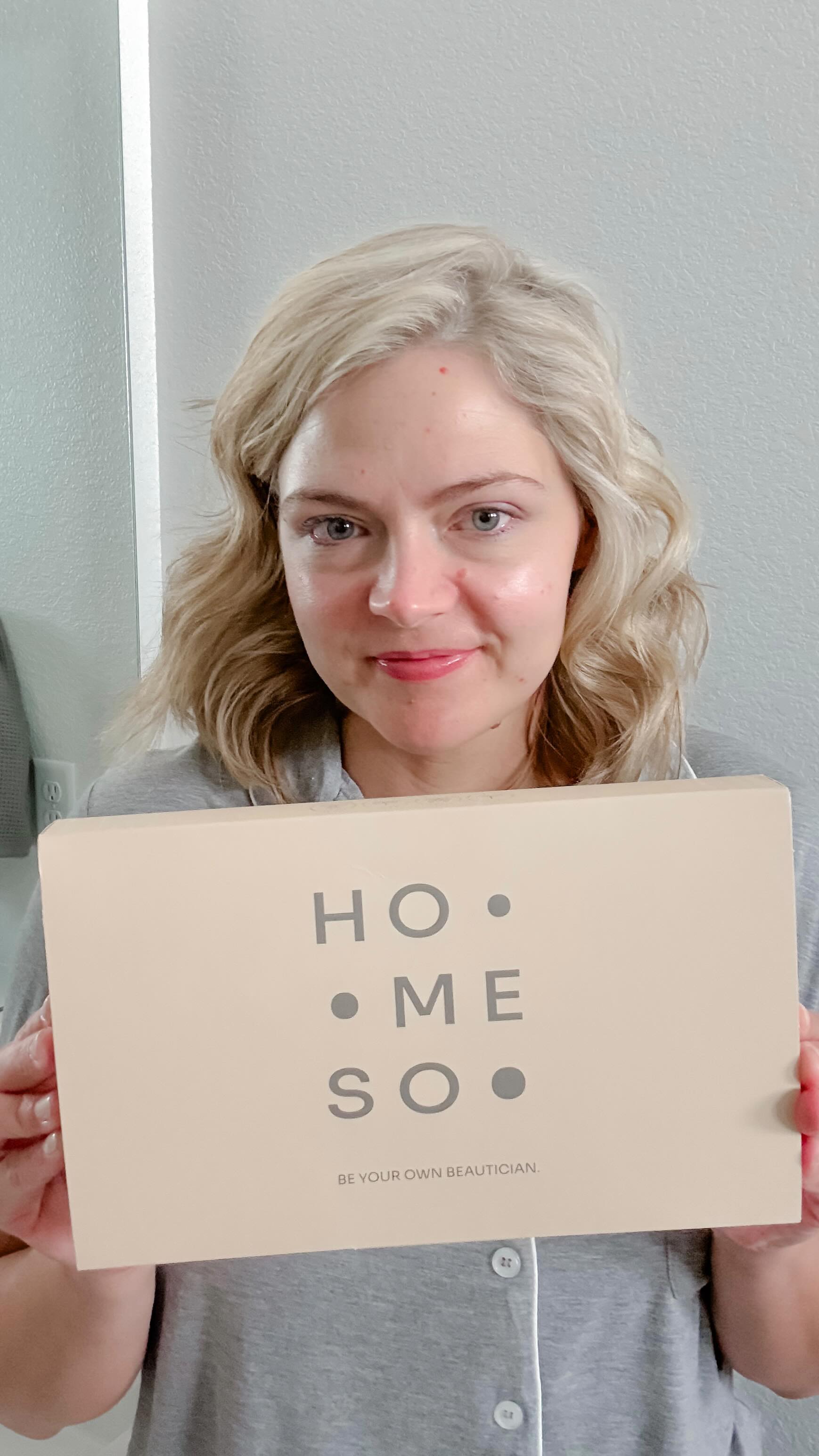 Instagram post by @chrissyandcrew for Homeso Care. Caption reads: The most amazing at home micro needling kit from....