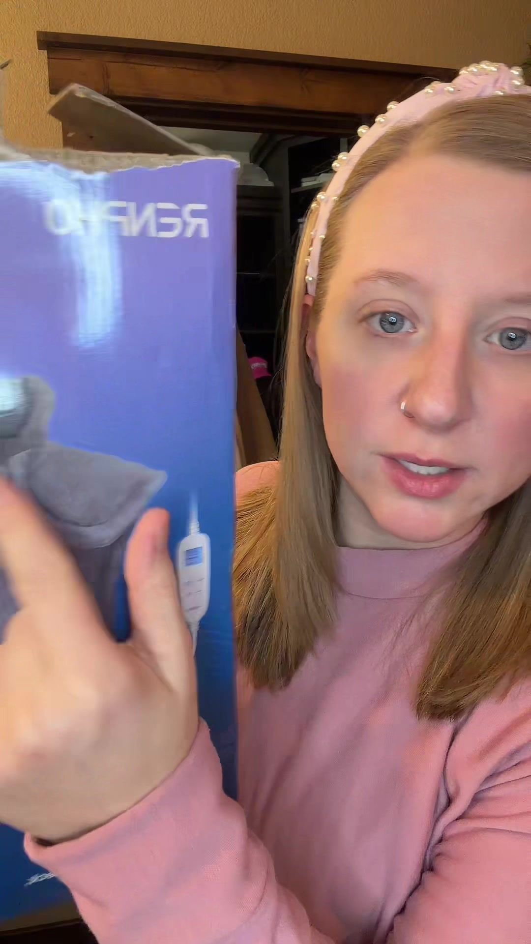 TikTok post by @morgsmedicalmom for RENPHO. Caption reads: [...] pad??? I know I dislike my old one! @RENPHO....