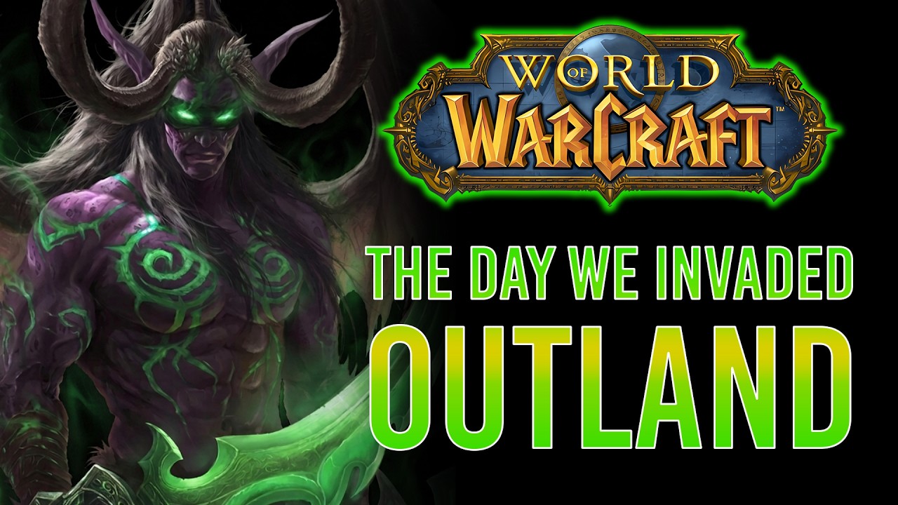 YouTube post by @Quaylin for INTO THE AM. Caption reads: The War for Outland and the Events That Followed |....