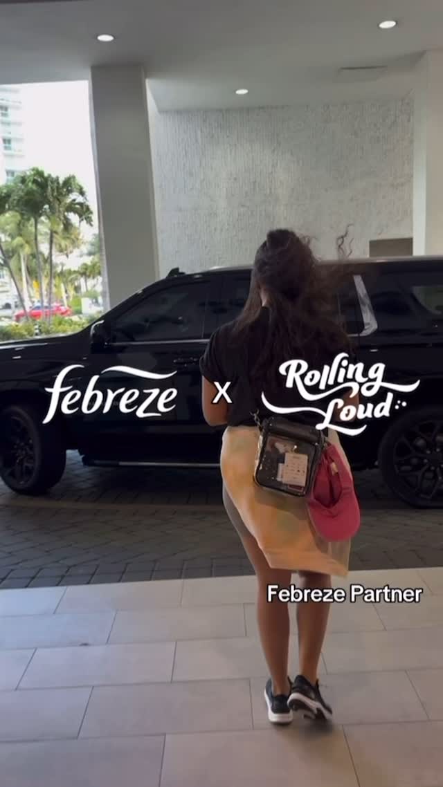 Instagram post by @hgkiirby for Febreze. Caption reads: Rain, rain, go away because I stay Fresh AF (as....