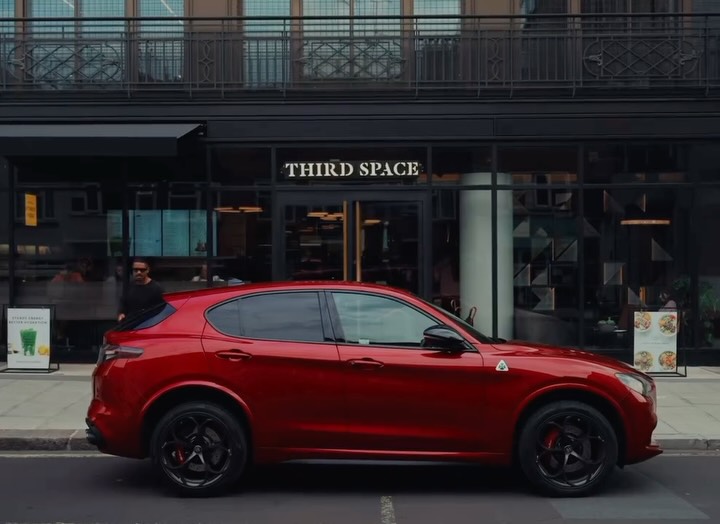 Instagram post by @jaysurrey for Alfa Romeo. Caption reads: All in a day @alfaromeouk @alfaromeoofficial....