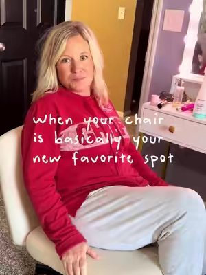 TikTok post by @jessica_young24 for Sweet Furniture. Caption reads: [...] get up. Grab yours on TikTok Shop! @Sweet....
