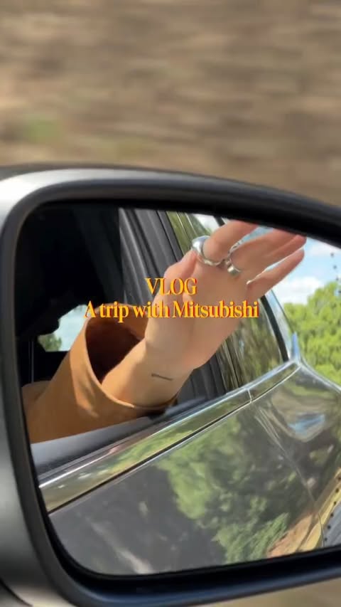 Instagram post by @mariainesss for Mitsubishi Motors. Caption reads: #invited Our off-road trip with....