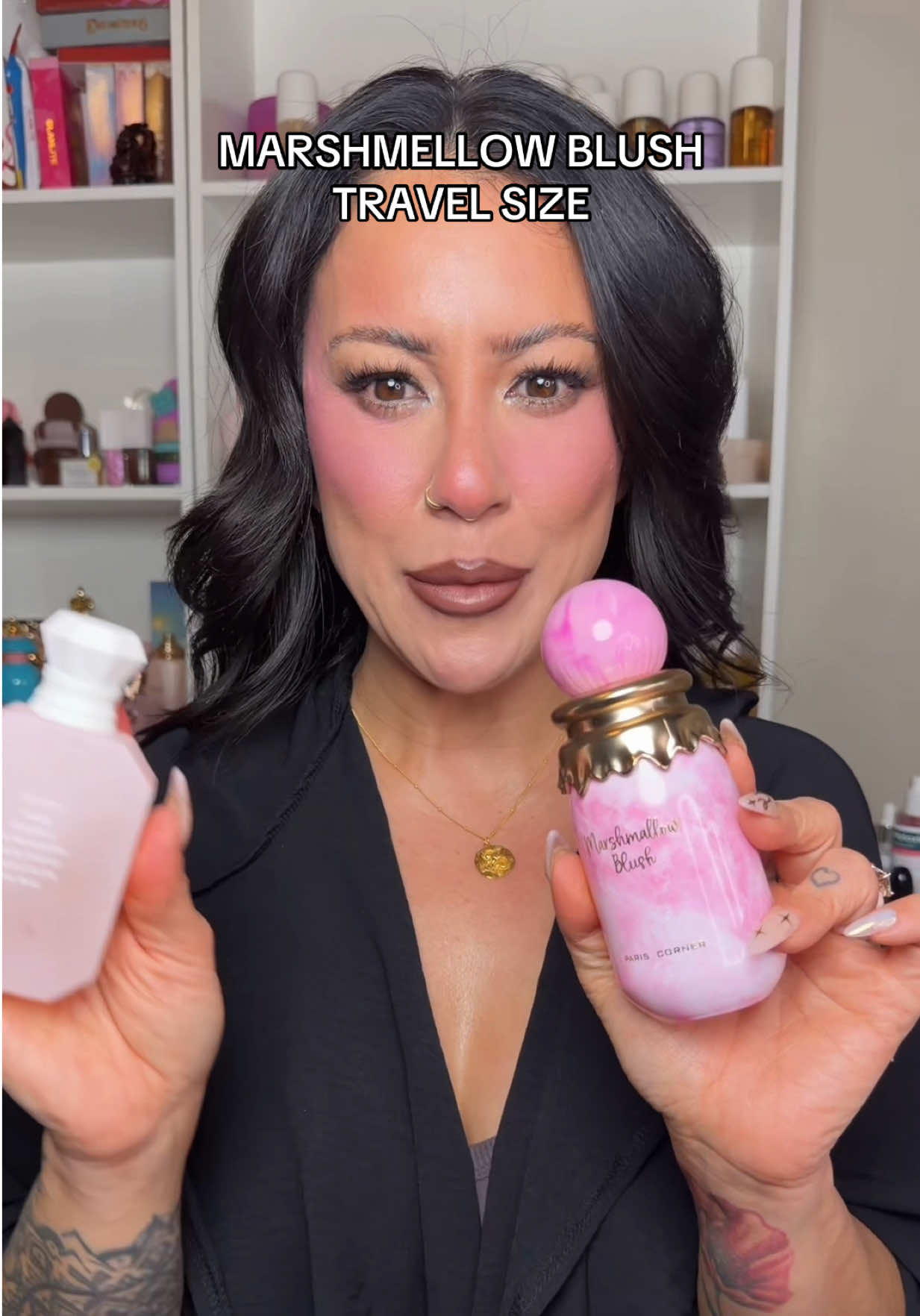 TikTok post by @anitamironbeauty for Aroma Concepts. Caption reads: [...] it for just $24 in a travel size! @Aroma....