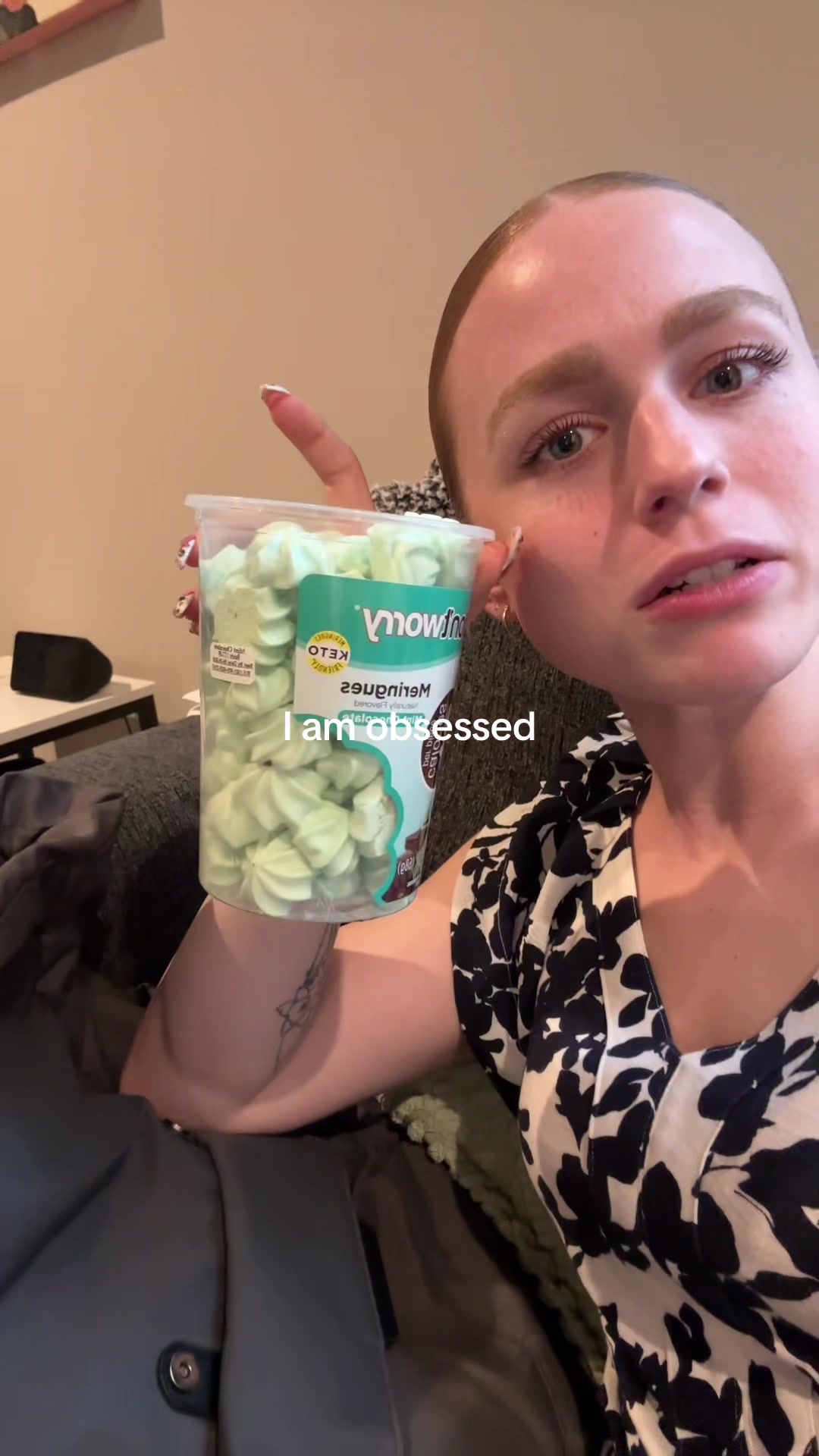 TikTok post by @nora.quadford for dontworrysnacks. Caption reads: [...] and obsessedddd with this snack....