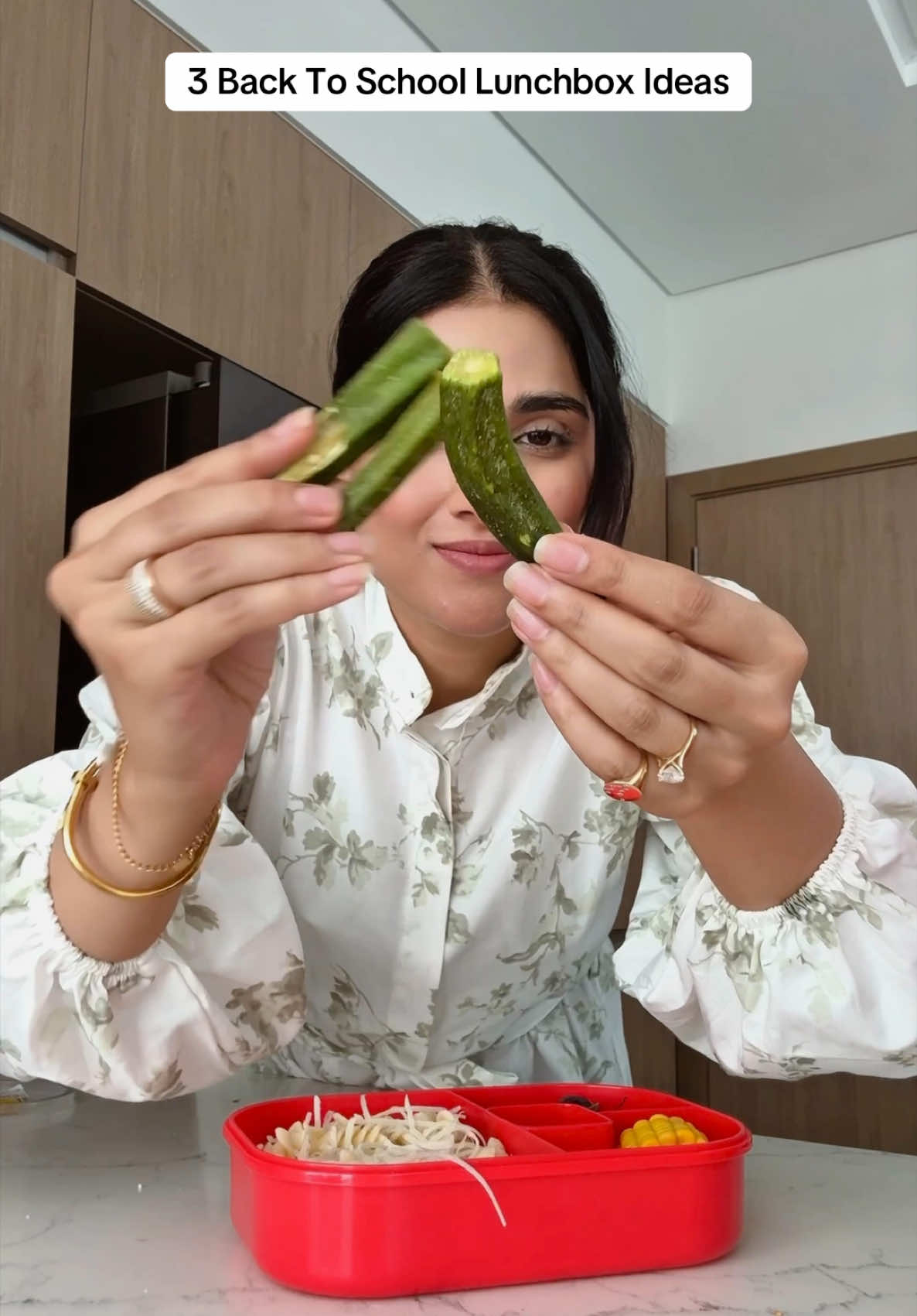 TikTok post by @momindubai for Babyshop. Caption reads: Just keeping it healthy & clean this back to....