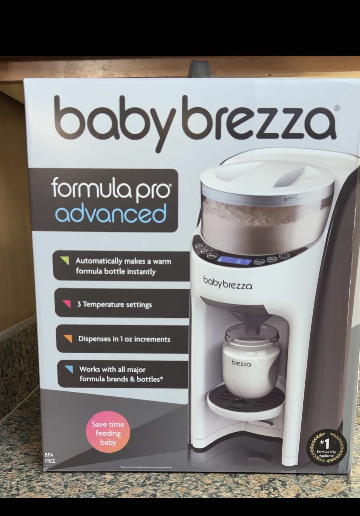 TikTok post by @momlifewithsie for Baby Brezza. Caption reads: [...] easier! happy baby = happy mom 🥰 @Baby....
