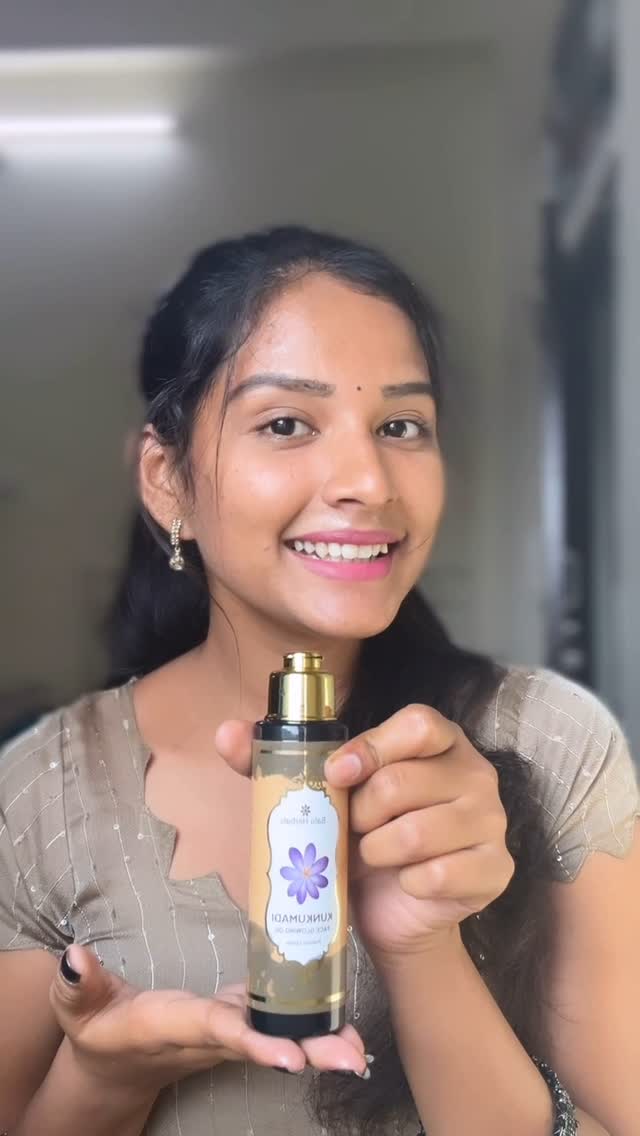 Instagram post by @pooja.nageshwar for Balu Herbals. Caption reads: @Baluherbals face glowing....