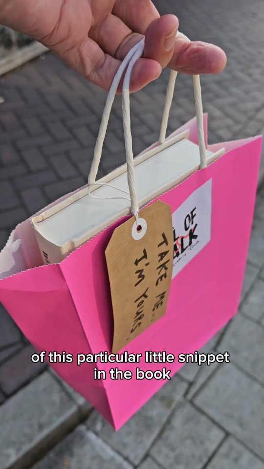 Instagram post by @bowlofchalk for HarperCollinsUK. Caption reads: Every day this week, I'll be leaving a copy of my....