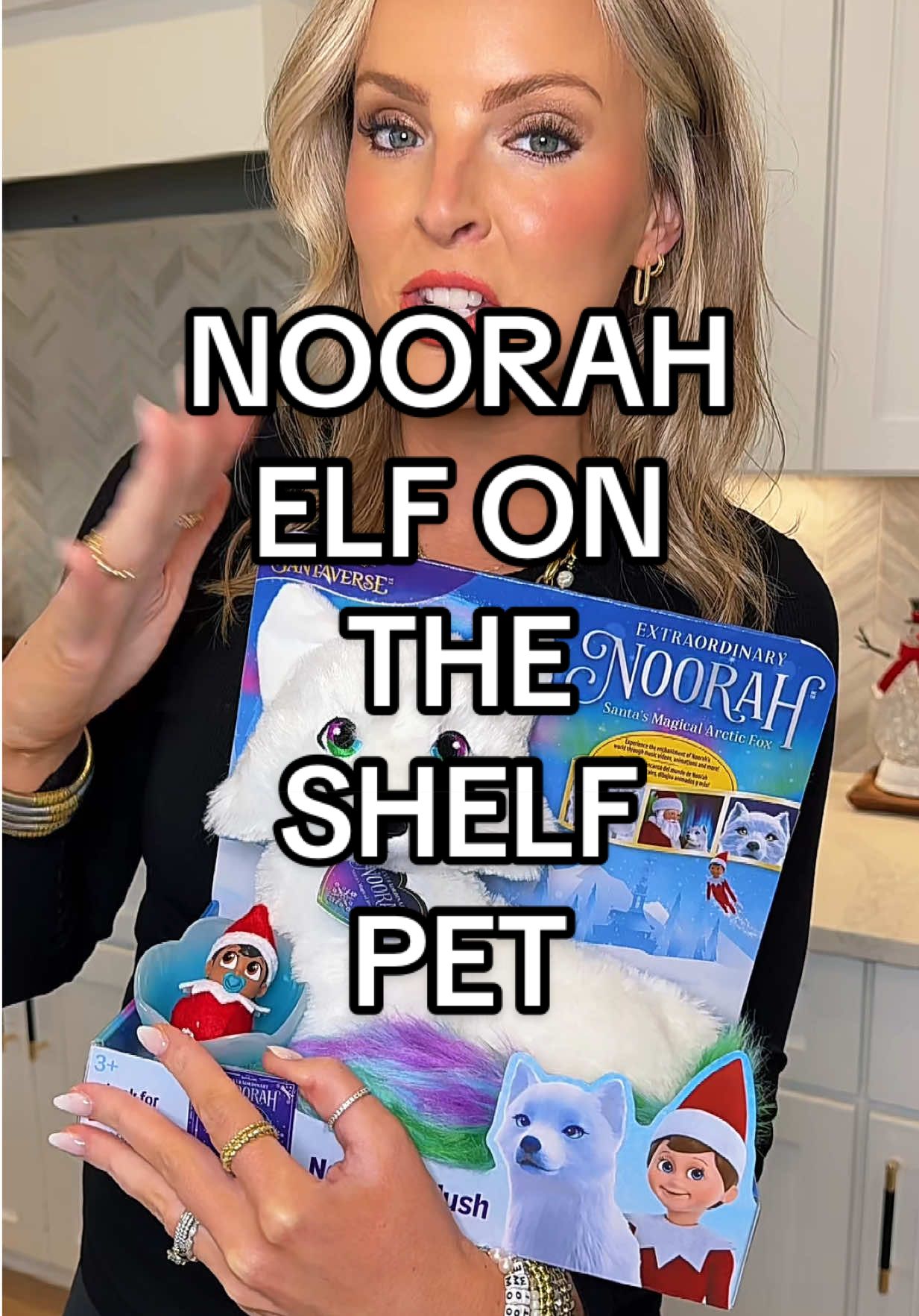 TikTok post by @leahkat22 for The Elf on the Shelf. Caption reads: @The Elf on the Shelf #christmastok #elf....
