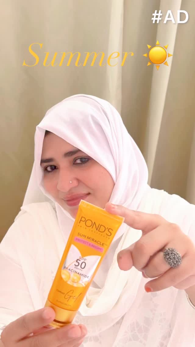 Instagram post by @dr.shama_siddiqui for Viral Pitch. Caption reads: #AD Sun protection that does more! 🌞✨ 12 hours of....