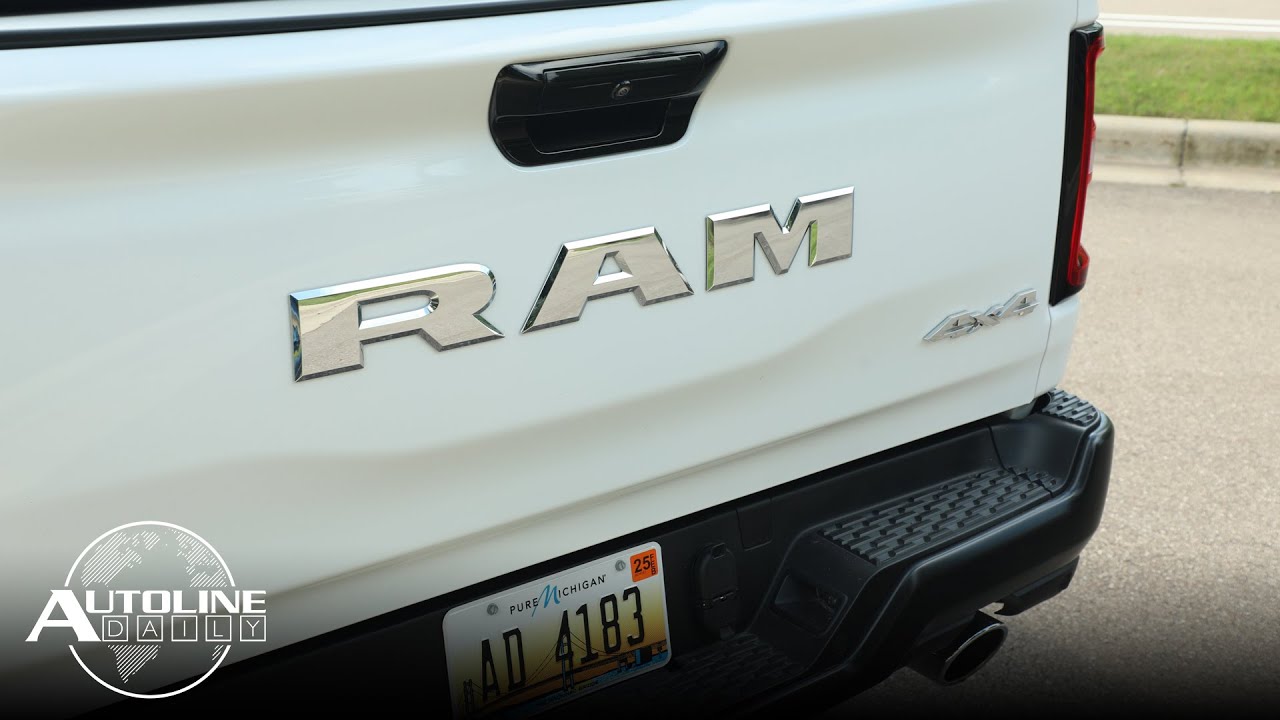 YouTube post by @AutolineDetroit for Qualcomm. Caption reads: Ram Sales Up Significantly in October; Qualcomm....