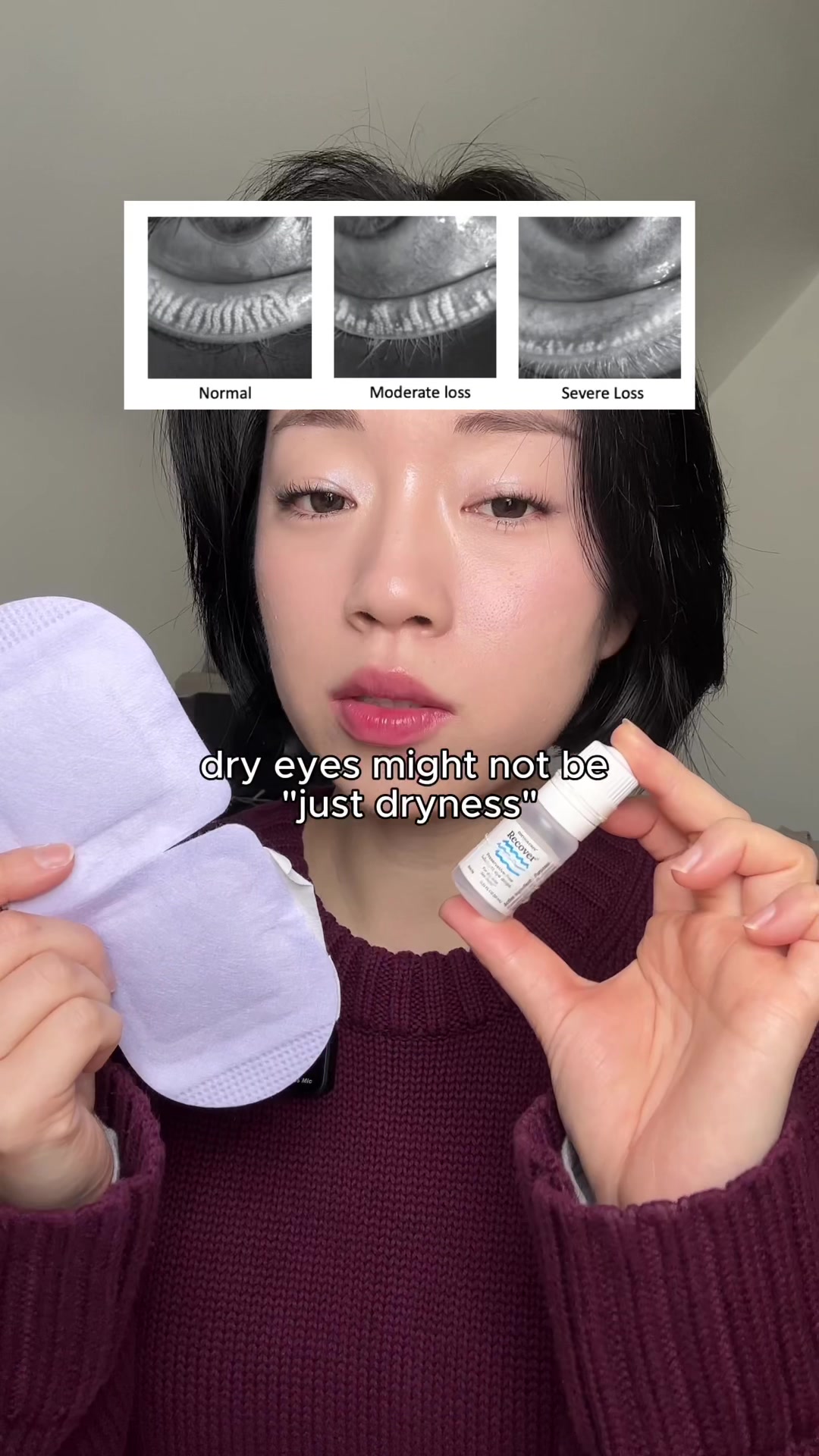 TikTok post by @minjuugc for CorneaCare. Caption reads: [...] them before your glands disappear 🙊....