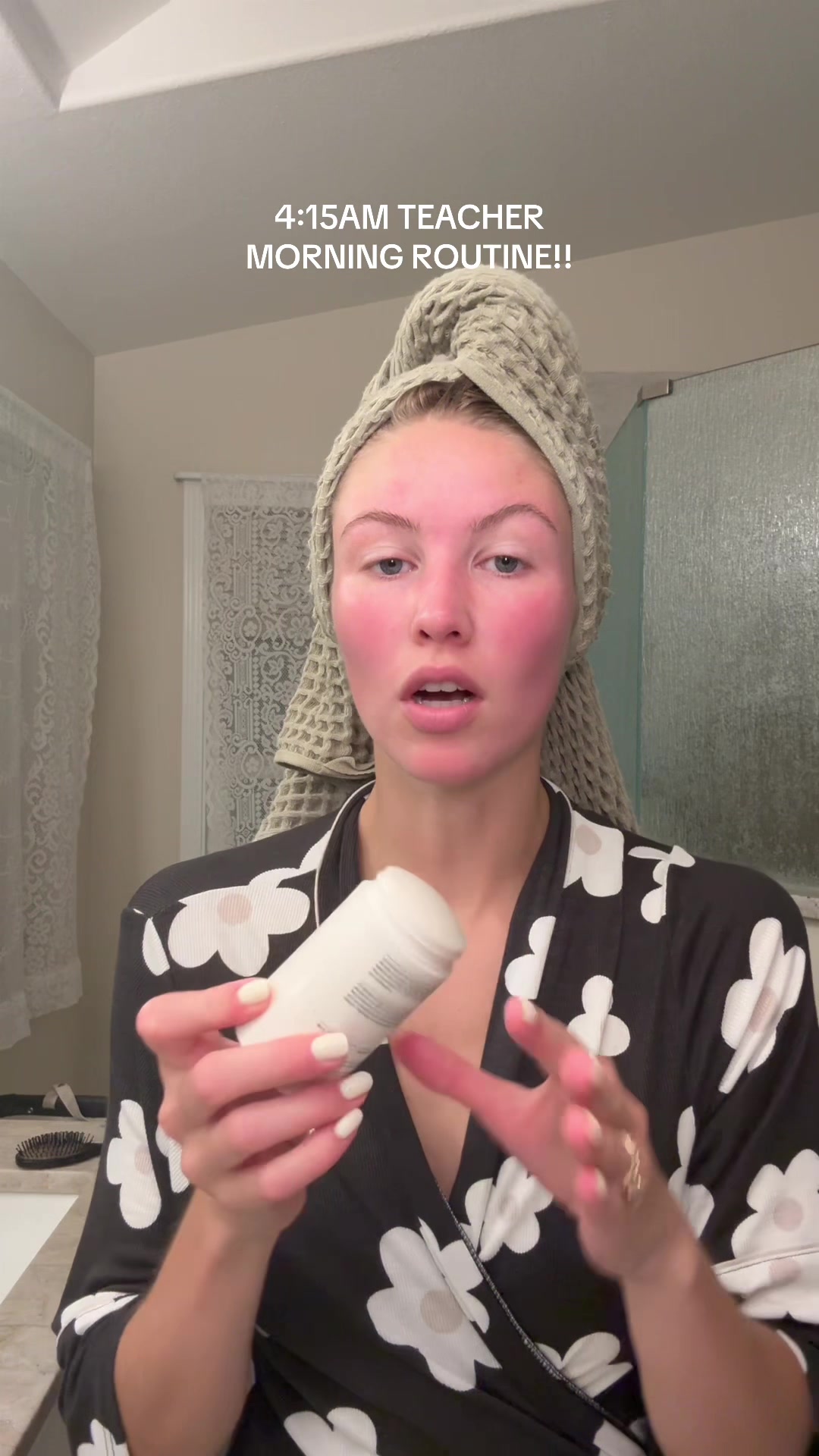 TikTok post by @lindseyteaches for SALT & STONE. Caption reads: My 4:15am morning routine looks, feels and SMELLS....