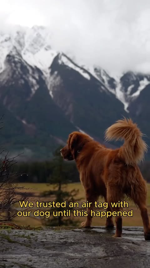 Instagram post by @wild.is.home for Tractive. Caption reads: AirTag vs Tractive for dogs, they’re not the....