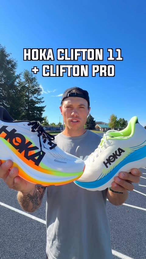 Instagram post by @jeremymille.r for HOKA. Caption reads: #HOKAPartner How I Train with the New @HOKA [...].