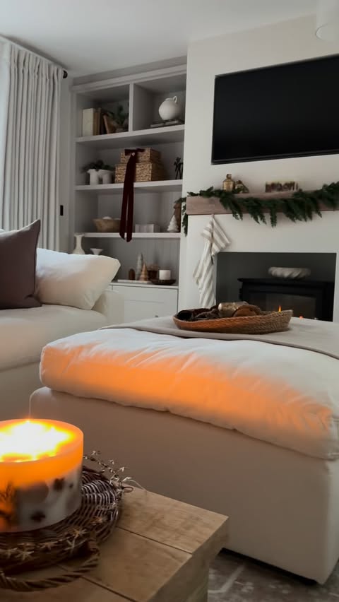 Instagram post by @rebecca_riley_home for Kukoon Rugs. Caption reads: Last December, this room was all plans, plaster....