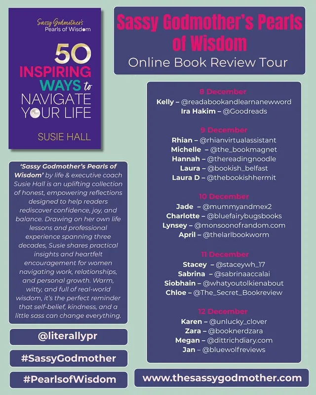 Instagram post by @staceywh_17 for Goodreads. Caption reads: 𝗦𝗮𝘀𝘀𝘆 𝗚𝗼𝗱𝗺𝗼𝘁𝗵𝗲𝗿'𝘀 𝗣𝗲𝗮𝗿𝗹𝘀 𝗼𝗳....