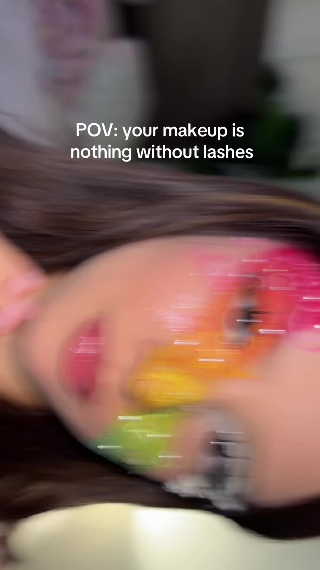 TikTok post by @_princesa674 for OkayLove Lashes. Caption reads: #Inverted @okaylovelisa #fyp #makemefamous....