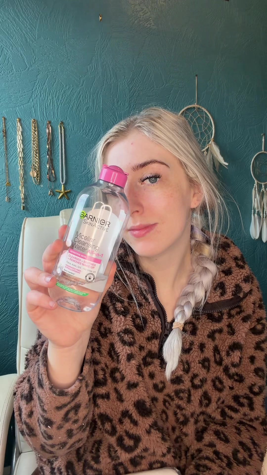 TikTok post by @abstephens for Narae. Caption reads: [...] Pore Pads, WildMint Citrus Splash Toner,....