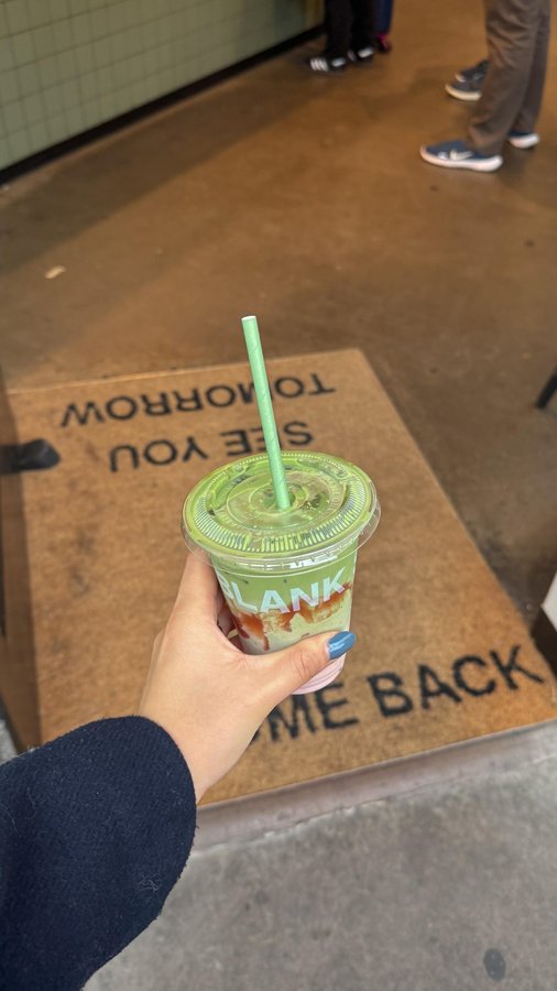 Instagram post by @alwaysbrunch for Blank Street. Caption reads: i actually liked it!!!! 🍵 @blankstreet have come....