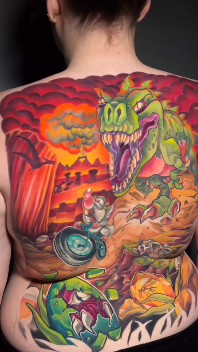 Instagram post by @ladystattooart for Dynamic Color. Caption reads: [...] : @nexas.pro @emalla.grece @dynamiccolor....