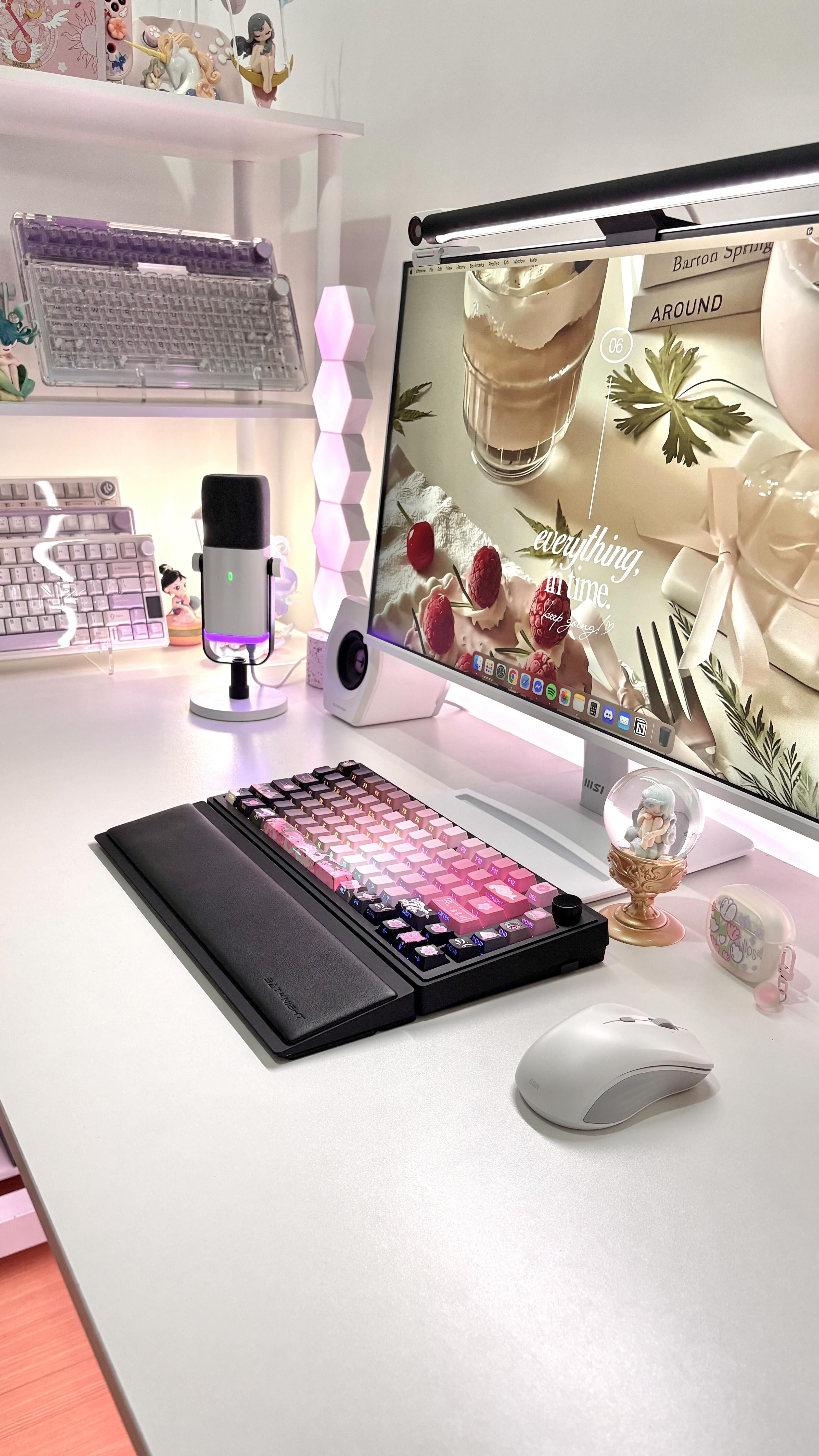 Instagram post by @cristeneanne for Velocifiretech. Caption reads: BK75 keyboard from @velocifiretech 💖

The only....