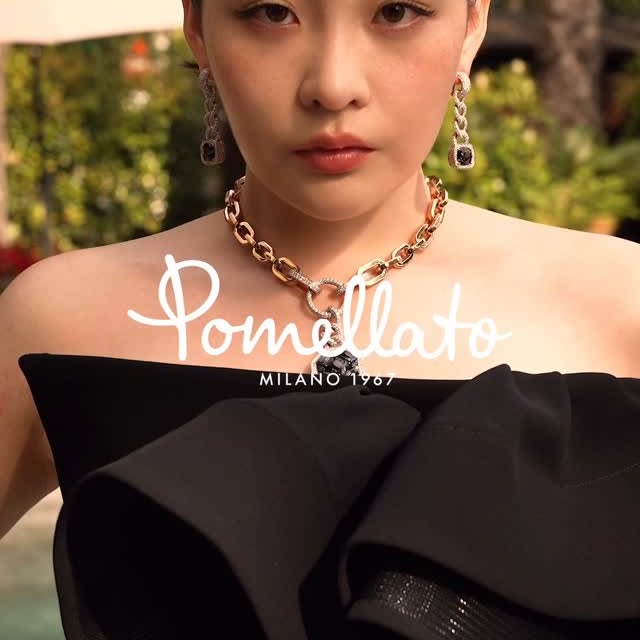 Instagram post by @sametgorgozfilms for Pomellato. Caption reads: Shooting for @pomellato with @minhakim__....