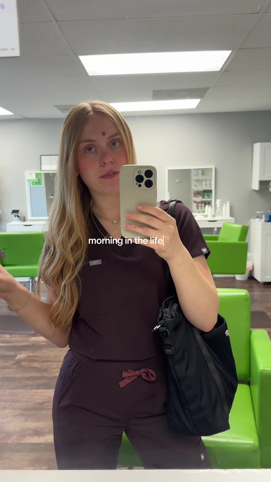 TikTok post by @cailin_dhy for Alani Nu. Caption reads: [...] #healthcare #ditl #AlaniPartner @Alani....