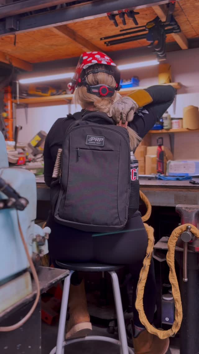 Instagram post by @hurricanefelton for Prp Seats. Caption reads: Welding today, wheeling tomorrow⚡️ The new....