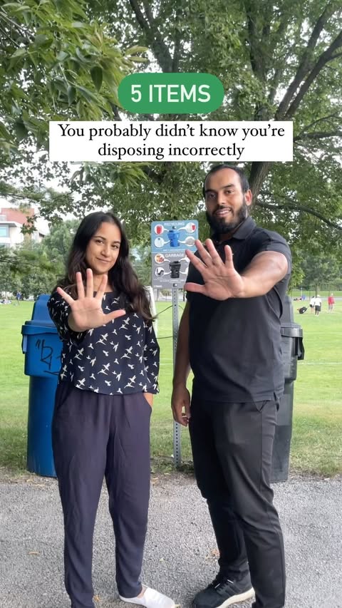 Instagram post by @twourism for Toronto Life. Caption reads: Incorrect disposal of litter/trash can have....