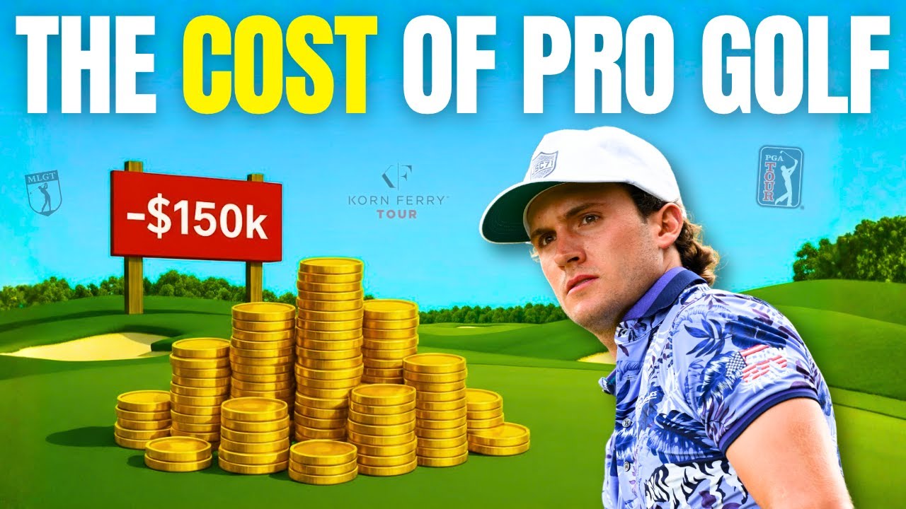 YouTube post by @Jamesnicholasgolf for Titleist. Caption reads: I Lost $150K Playing Golf....
