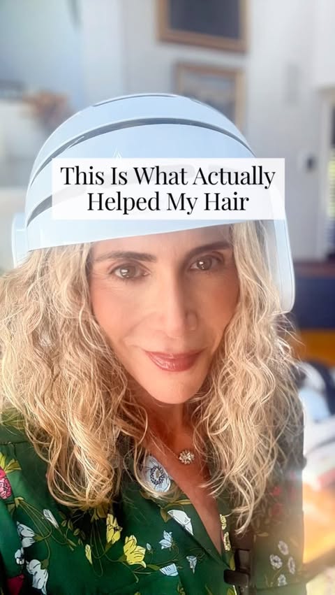 Instagram post by @fountainof30 for currentbody. Caption reads: I’ve been using the @currentbody LED Hair Growth....